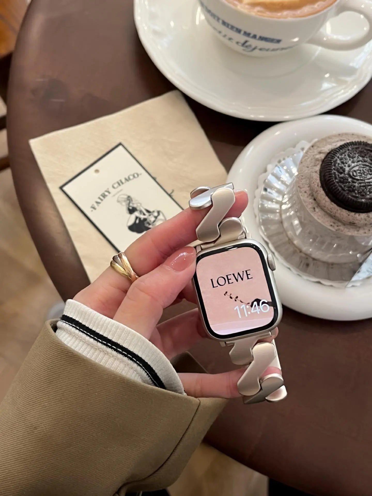 Metallic Wave Pattern Apple Watch Band for iWatch 8765