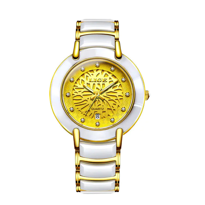 Imported Movement Ceramic Watch for Couples