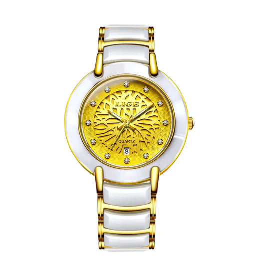 Imported Movement Ceramic Watch for Couples