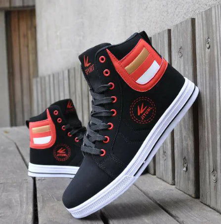 Trendy High-Top Men's Casual Sports Shoes, Korean Style