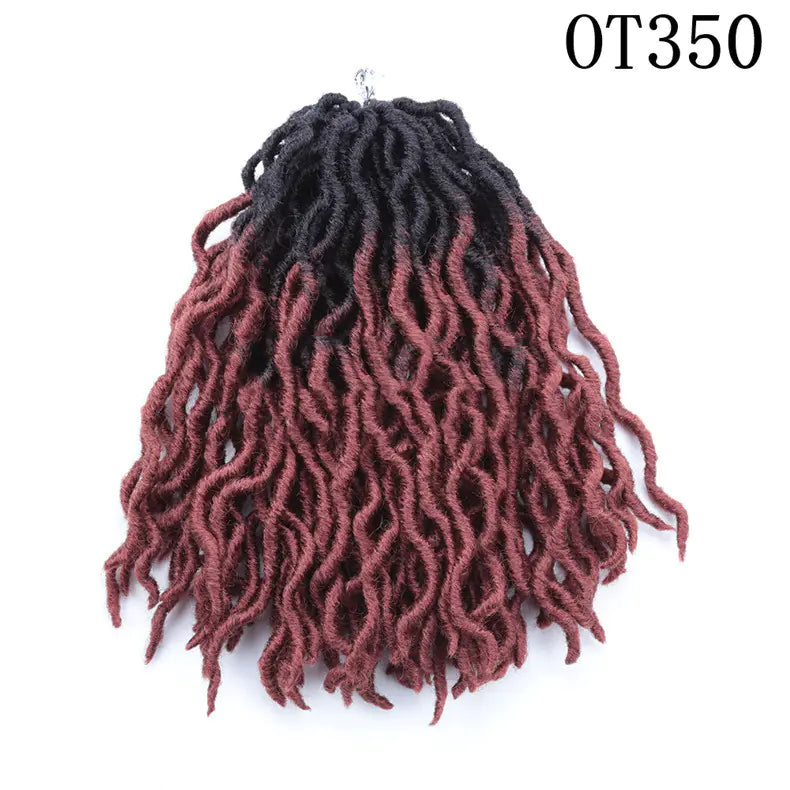 12-Inch African Long Curly Chemical Fiber Braid