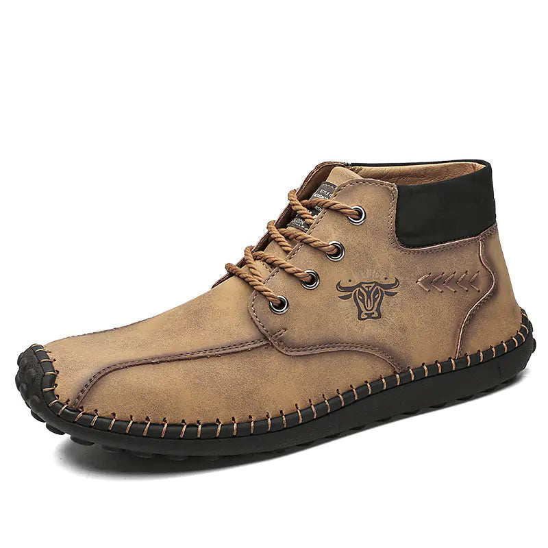 Fashion Martin Boots with Color Beanie and Large Size