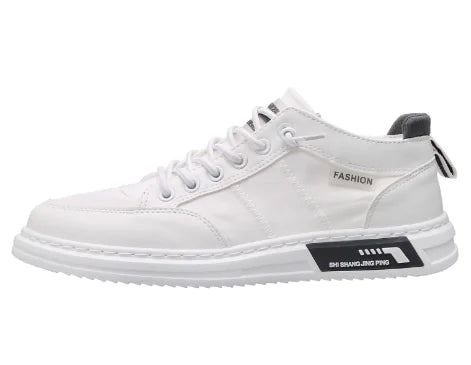 Autumn High-Top Korean Style Canvas Sneakers for Men