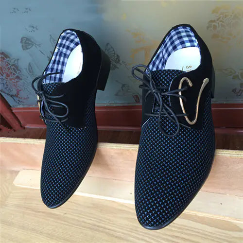 Men's Breathable Fabric Pointed Toe Dress Shoes
