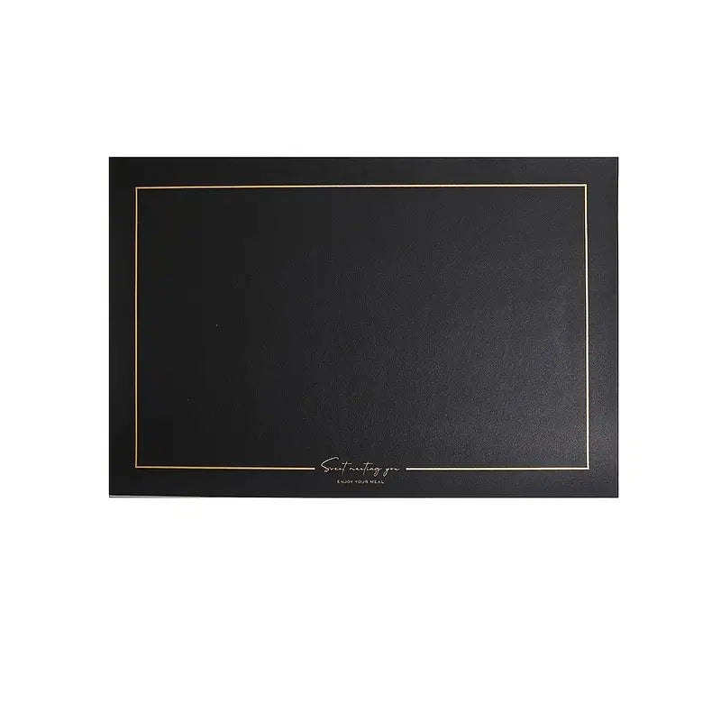 Faux Leather Waterproof Table Mat for Nordic Style Dining