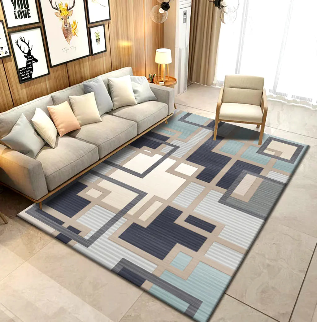 Modern Thick Area Rug for Home and Office Use