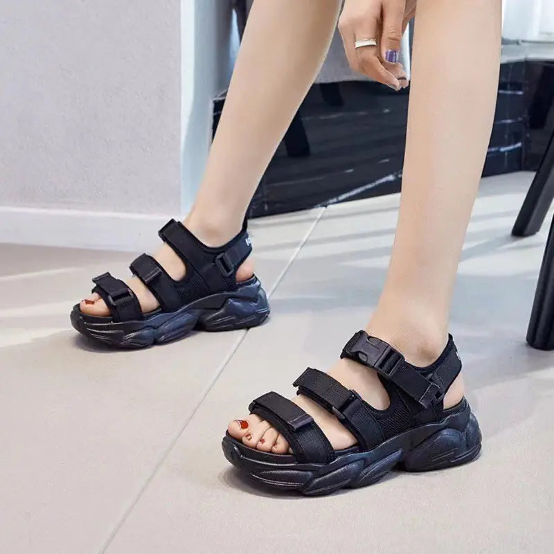 Fairy Style Summer Velcro Sports Platform Shoes