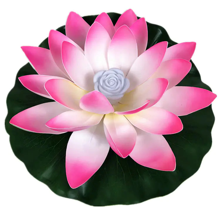 LED Lotus Flower Lamp for Water Decoration with Battery