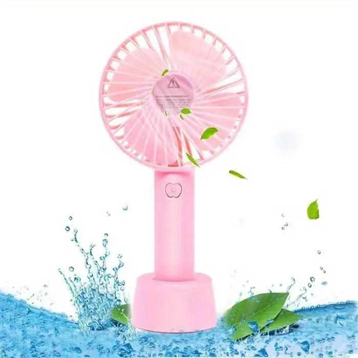 Mini USB Rechargeable Handheld Electric Fan (1pc)