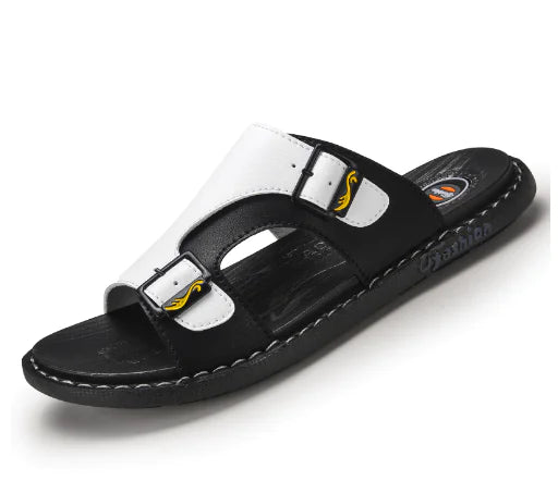 Casual Leather Outdoor Slippers for Men
