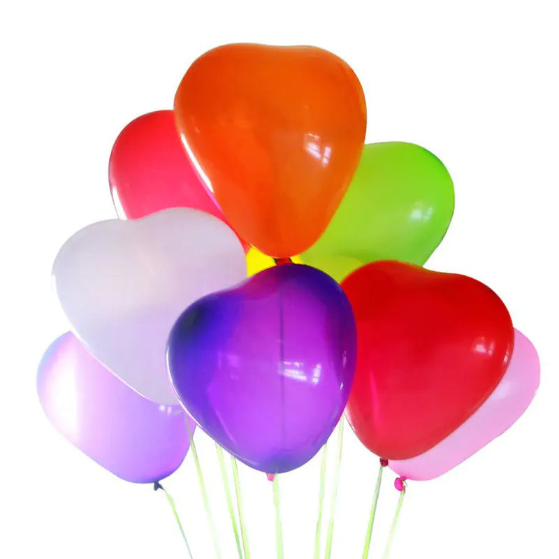 Heart-Shaped Balloons for Wedding Celebrations