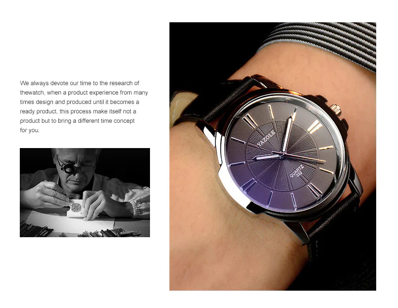 Stylish Men's Watch with Large Dial - Unisex Design