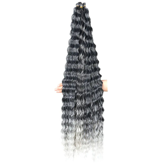 32-Inch Deep Curve Crochet Chemical Fiber Wig
