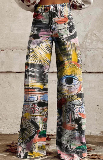 Aurelia Retro Flared Trousers for Women (Single Piece)