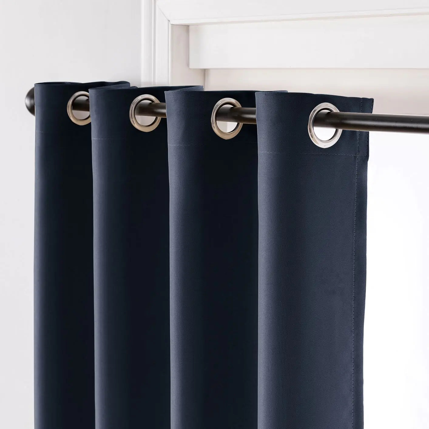 Minimalist Solid Color Blackout Curtains