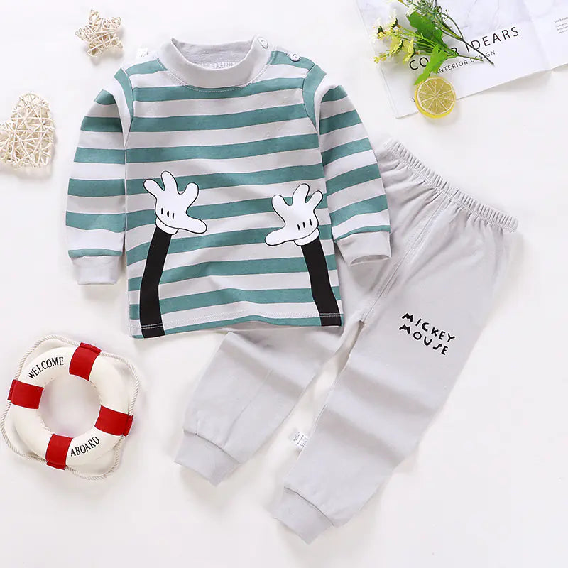 Cotton Kids Underwear Set for Autumn and Winter