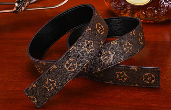 Men's Smooth Buckle Letter H Casual Belt (Korean Style)