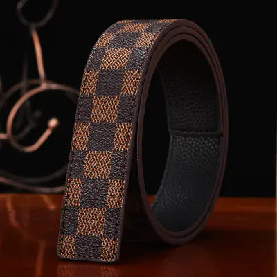 Men's Smooth Buckle Letter H Casual Belt (Korean Style)