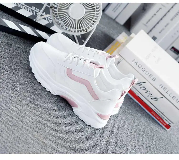 Fashionable Women's White Sneakers - 2020 Korean Style