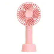 Mini USB Rechargeable Handheld Electric Fan (1pc)
