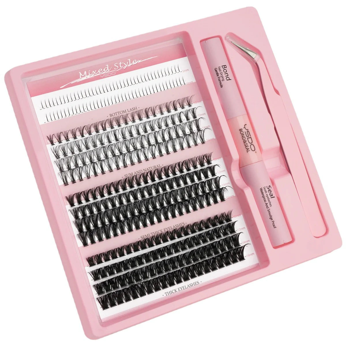 DIY Mixed Single False Eyelashes – Natural & Thick