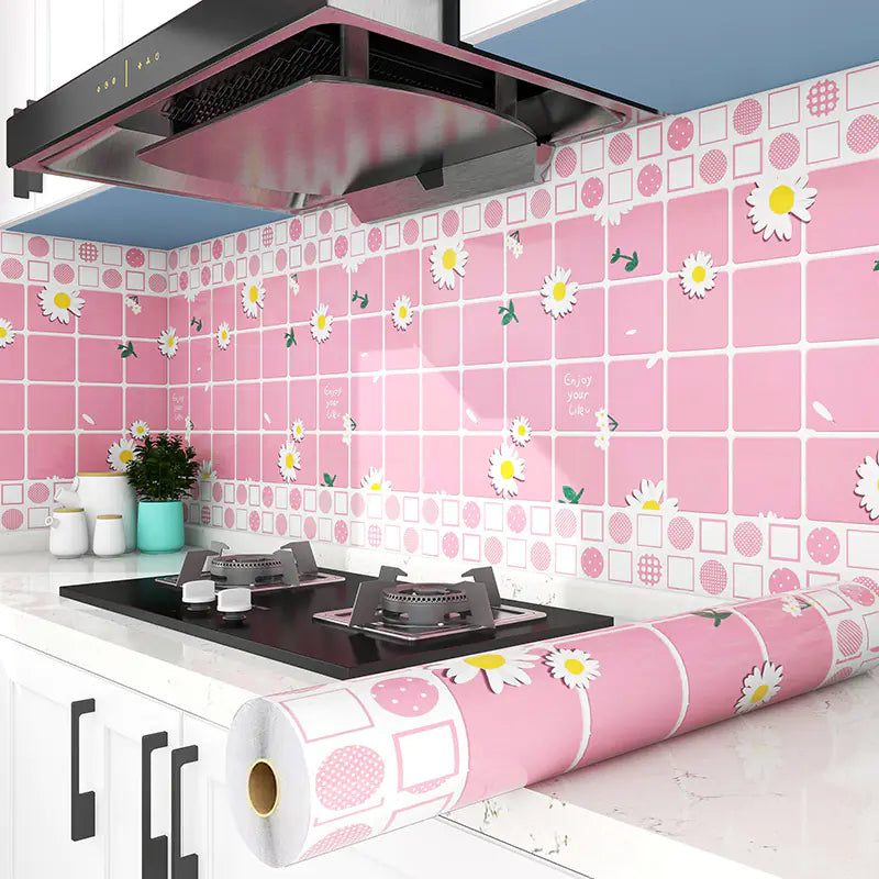 Oil-Resistant Kitchen Wall Stickers for Cabinets