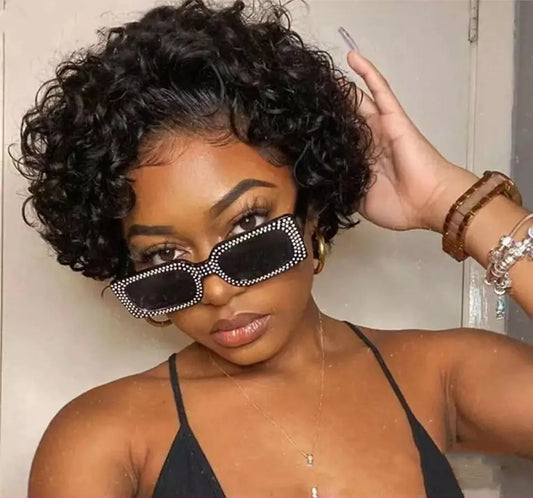 Small Curly Wig for Women - European & American Style