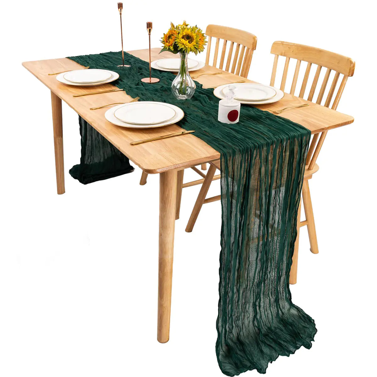 Bali Wrinkle Table Runner for Wedding Party Decor