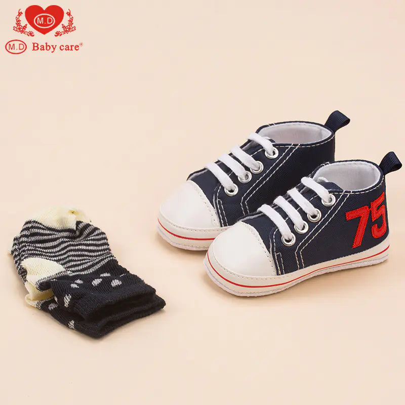 Direct Sale Soft Sole Non-Slip Baby Shoes Set