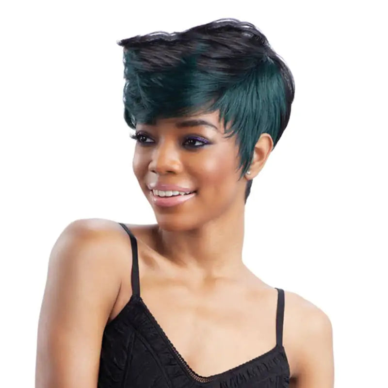 Short Curly Hairstyles for Women with Side Bangs