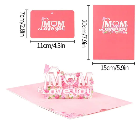 Personalized 3D Cute Paper Carving Blessing Card