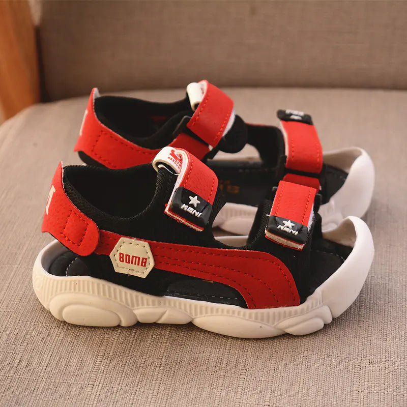 Children's Anti-Kick Sandals with Velcro Rubber Sole