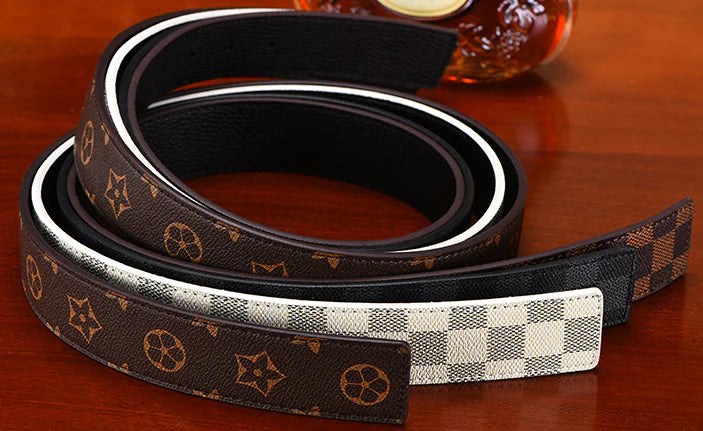 Men's Smooth Buckle Letter H Casual Belt (Korean Style)