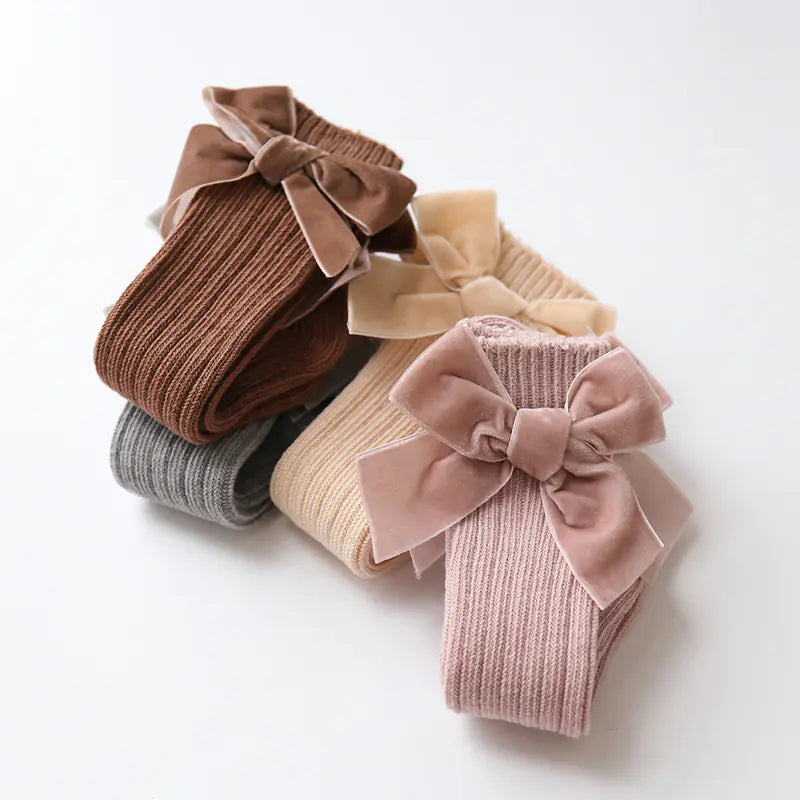Bowknot Woolen Baby Socks for Infant Comfort