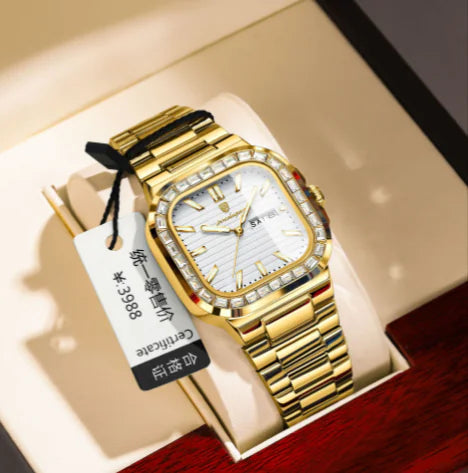 Men's Diamond Quartz Watch