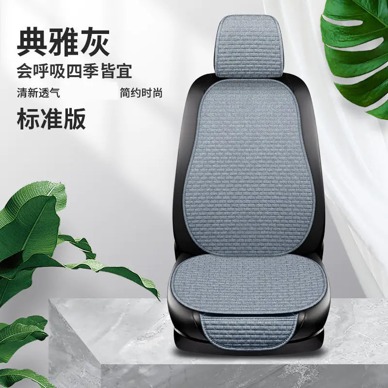 Summer Linen Comfortable Car Seat Cushion Set (3 pcs)