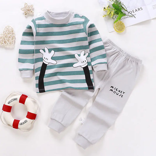 Cotton Kids Underwear Set for Autumn and Winter