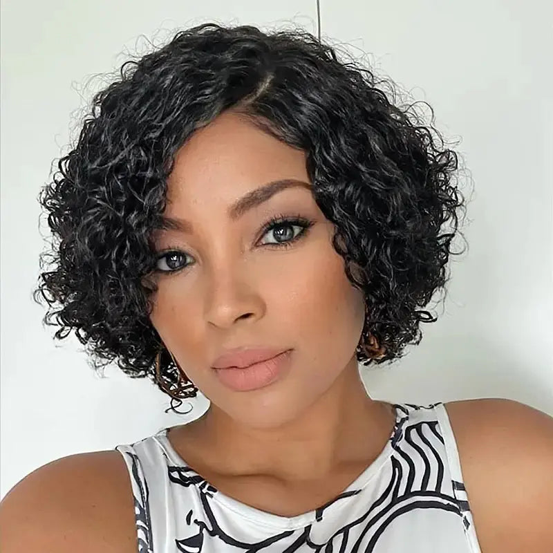 Fashionable Lace Wig with Small Curls for Europe & Africa