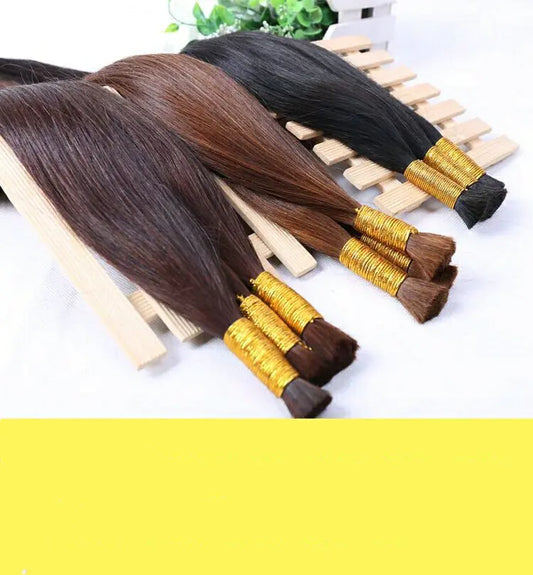 Crystal Hair Extensions with Real Human Hair for Women