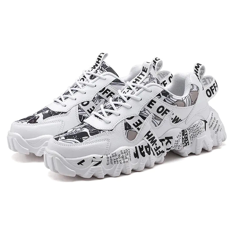 Summer Breathable Men's Sneakers - Trendy Casual Shoes