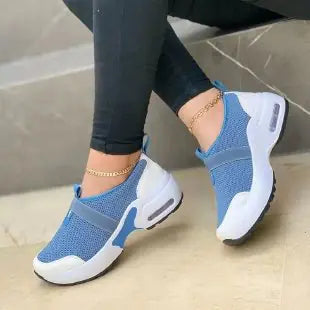 Breathable Women's Sports Shoes with Elastic Strap
