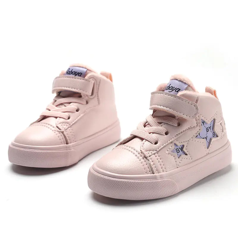 Warm Cotton Sneakers for Toddlers - Star Design