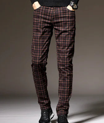 Men's Orleans Retro Checkered Casual Pants (One Pair)