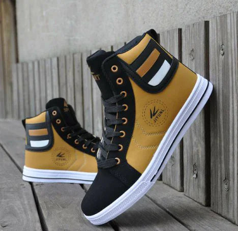 Trendy High-Top Men's Casual Sports Shoes, Korean Style