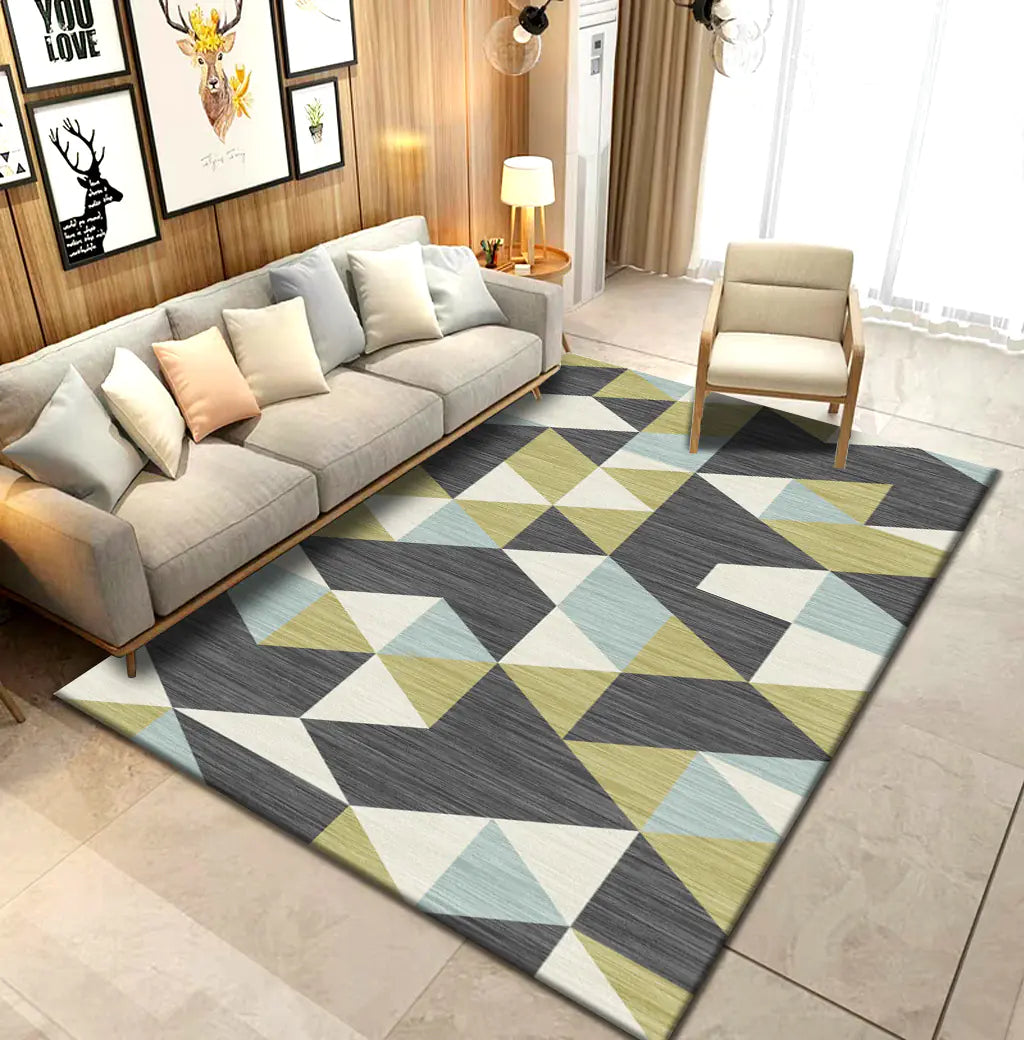 Modern Thick Area Rug for Home and Office Use