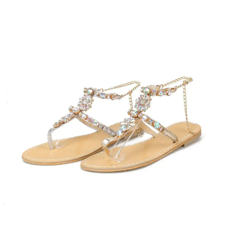 All-Match Crystal Sandals
