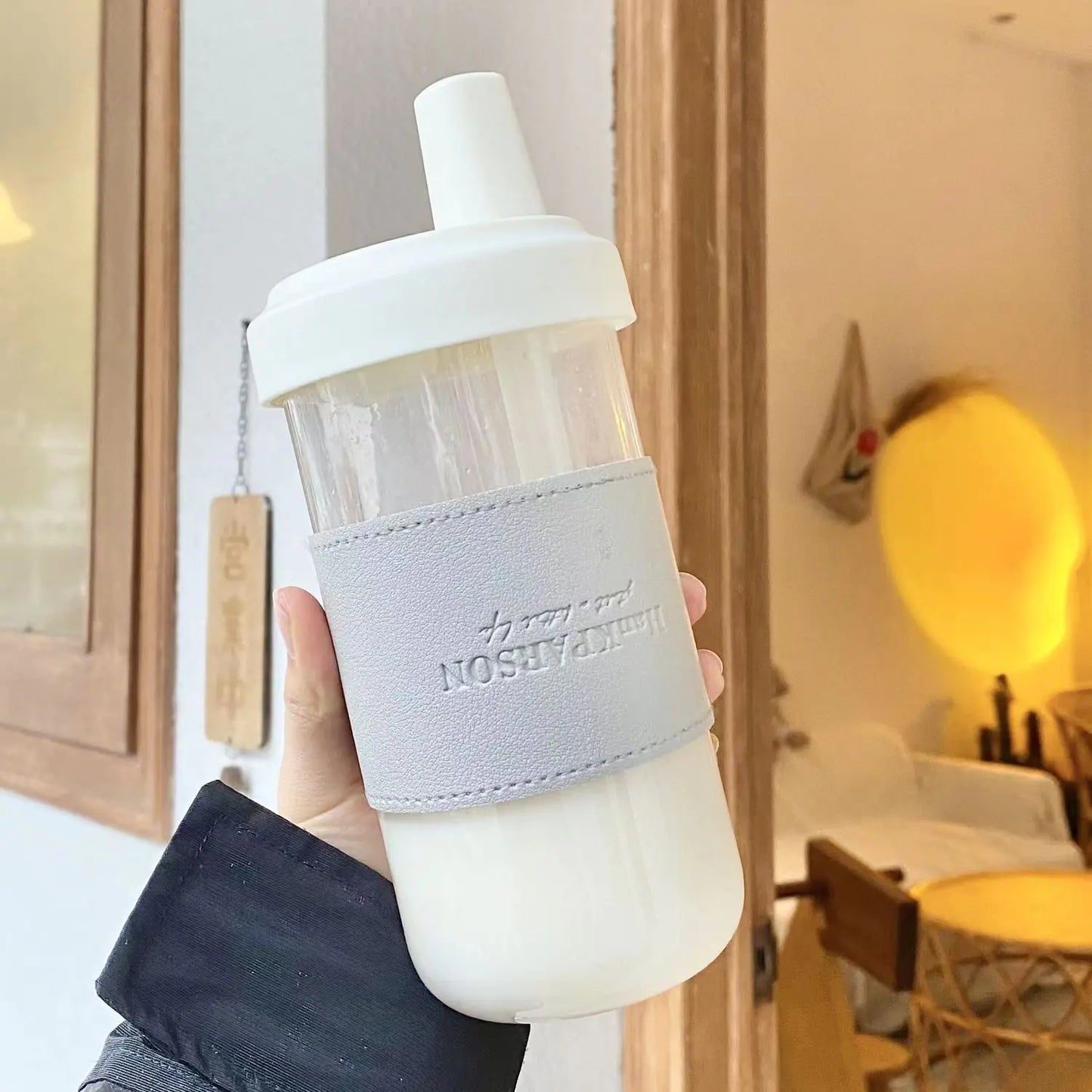 Personalized English Insulated Plastic Cup for Bubble Tea