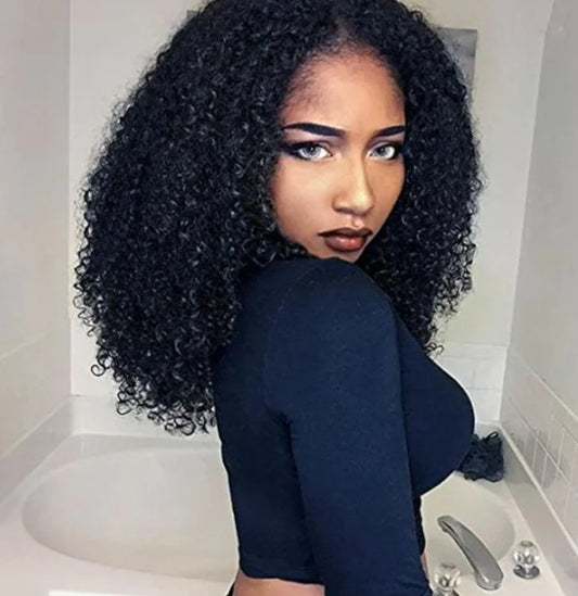 African Wig - Short Curly Synthetic Hairpiece
