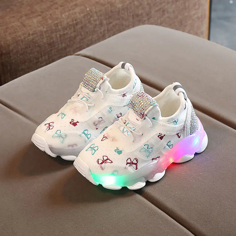 LED Breathable Sports Shoes for Kids