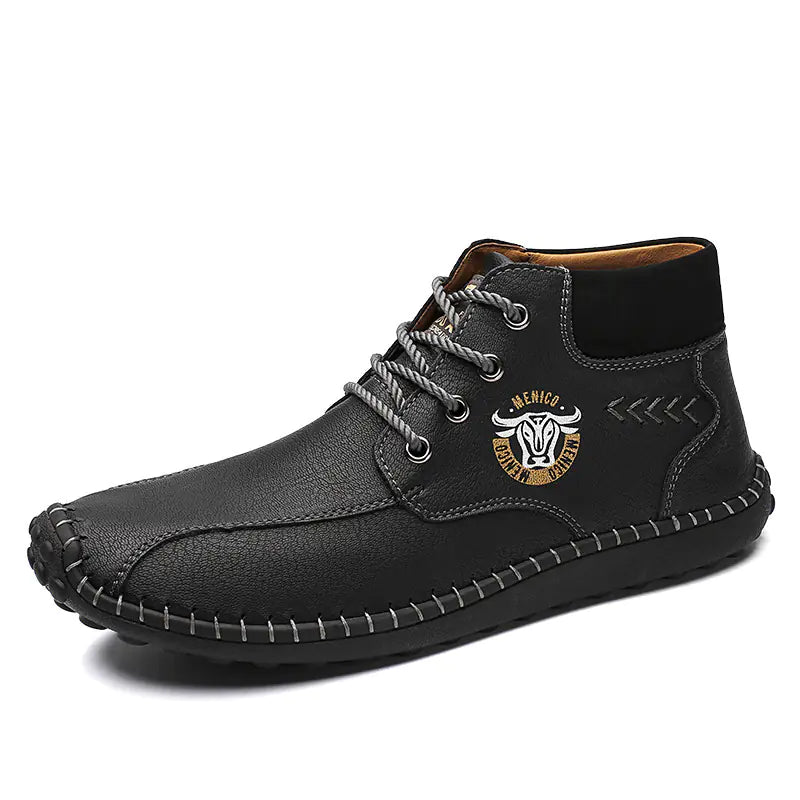 Fashion Martin Boots with Color Beanie and Large Size